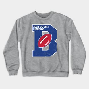 Big Bold Buffalo Bills 2023 AFC East Champs Crewneck Sweatshirt